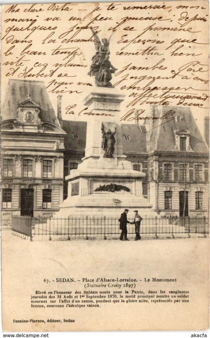 CPA Sedan Place d'Alsace Lorraine (992655)