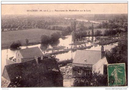 Seiches-sur-le-Loir..belle vue de Matheflon sur le Loir