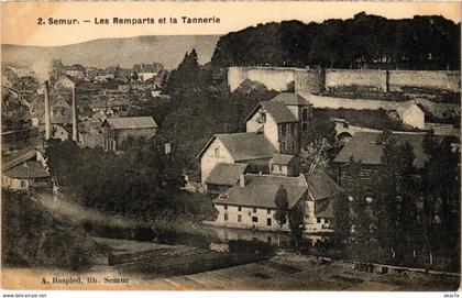 CPA Semur - Les Remparts et la Tannerie (988946)