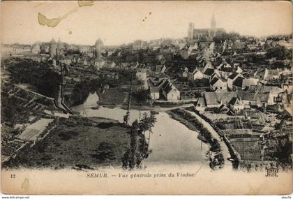 CPA SEMUR - Vue générale prise du Viaduc (115942)