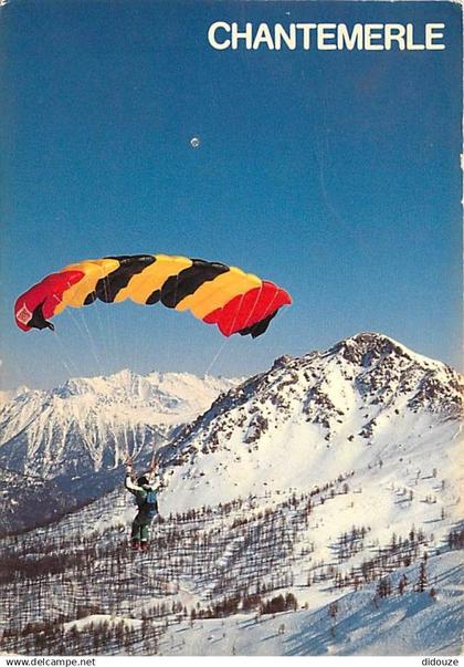 05 - Serre Chevalier - Chantemerle - Descente en parapente - CPM - Voir Scans Recto-Verso