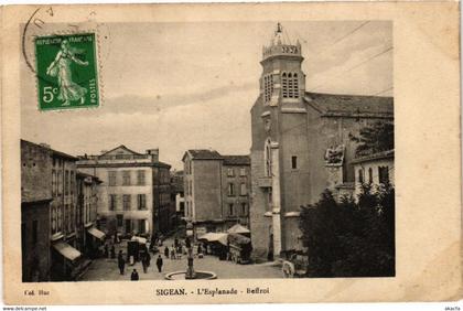 CPA SIGEAN-L'Esplanade-Beffroi (261363)