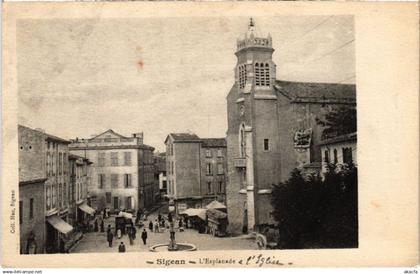 CPA SIGEAN l'Esplanade l'Eglise (1272931)