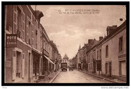 72 Sillé-le-Guillaume 34. SILLE-le-GUILLAUME (Sarthe) La Rue Coq-Hardi - Centre de la D72D K72334K C72334C RH009697