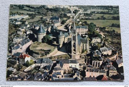 Cpm, Sillé le Guillaume, vue générale aérienne, Sarthe 72