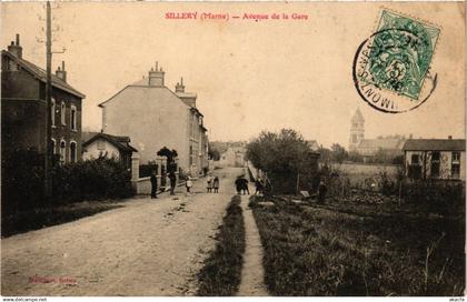 CPA SILLERY Avenue de la Gare (864597)