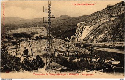 CPA Transmission de l'Energie electrique Sisteron Vue generale (922177)