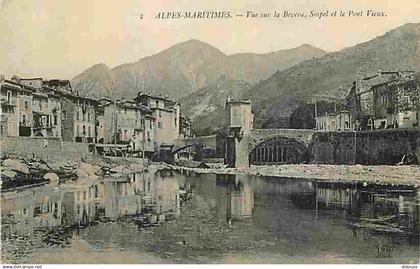 06 - Sospel - Vue sur la Bevera - Sospel - Le Pont Vieux - CPA - Voir Scans Recto-Verso