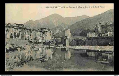 06 - Sospel - Vue sur la Bevera - Sospel - Le Pont Vieux - CPA - Voir Scans Recto-Verso