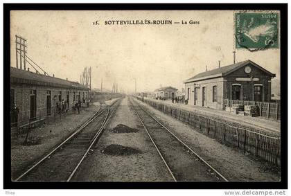 76 Sotteville-les-Rouen 15. SOTTEVILLE-LES-ROUEN - La Gare gare D76D K76681K C76681C RH003708