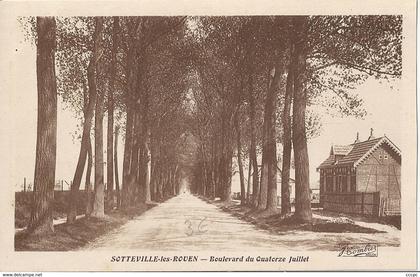 CPA Sotteville-les-Rouen Boulevard du Quatorze Juillet