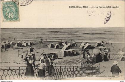 CPA SOULAC-sur-MER-Le Ponton (28330)