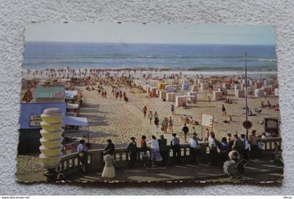 F09, Cpsm, Soulac sur mer, la plage vue du ponton, Gironde 33