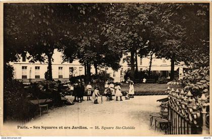 CPA PARIS Ses Squares et ses Jardins. 58. Square Ste. Clotilde (577610)