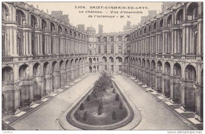 Saint-Germain-en-Laye, Schloss, Innenhof, um 1920