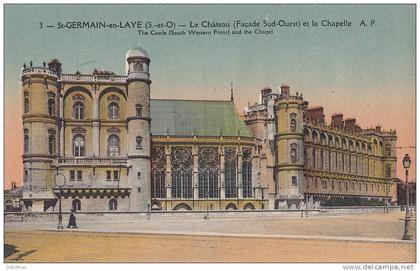 Saint-Germain-en-Laye, Schloss, von Süd-West, mit Kapelle, um 1920