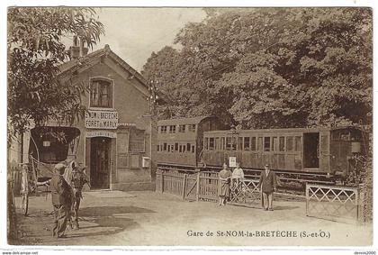 ST NOM LA BRETECHE (78) - Gare de St. Nom-la-Bretèche - Ed. Bourgeois Frères, Chalon