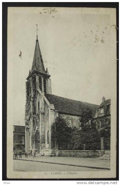 93 Stains 15 STAINS - L'Eglise eglise sépia    D93D  K93072K  C93072C RH015155