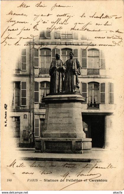 CPA Paris 5e-Statues de Pelletier et Caventou (323750)