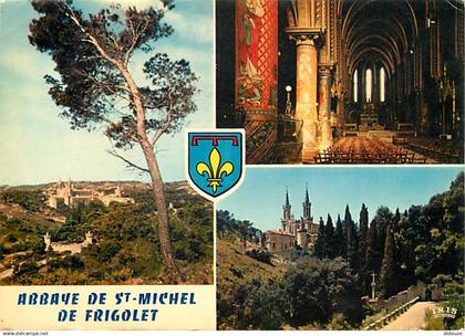 13 - Tarascon - Abbaye Saint Michel de Frigolet - Multivues - Blasons - Flamme Postale de Tarascon - CPM - Voir Scans Re