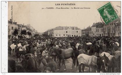 TARBES PLACE MARCADIEU LE MARCHE AUX CHEVAUX