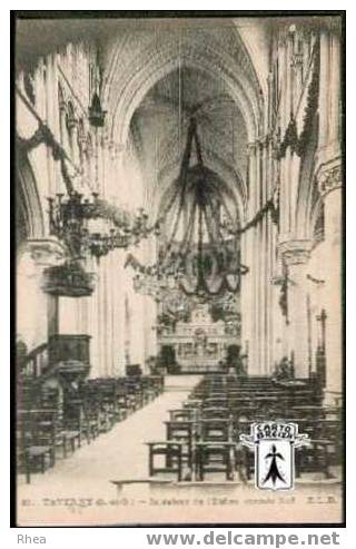 95 Taverny - 21. TAVERNY (S-et-O) - Intérieur de l'Eglise, grande Nef - cpa