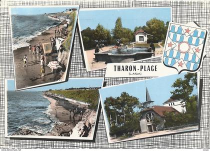 CPSM Tharon-Plage vues multiples blason