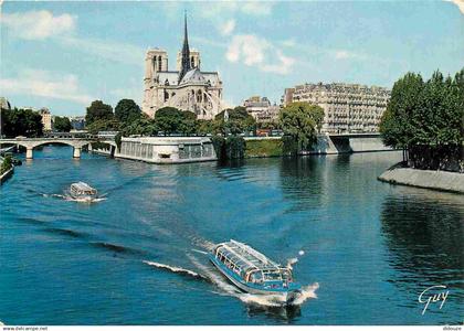 75 - Paris - La Seine et ses bords - La Seine et le chevet de la Cathédrale Notre Dame - CPM - Voir Scans Recto-Verso