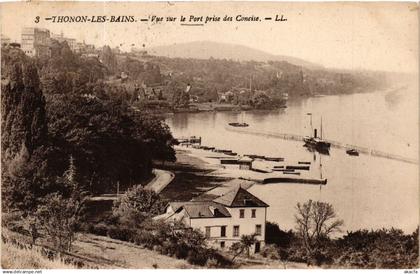 CPA THONON-les-BAINS - Vue sur le Port prise des Concise (248143)