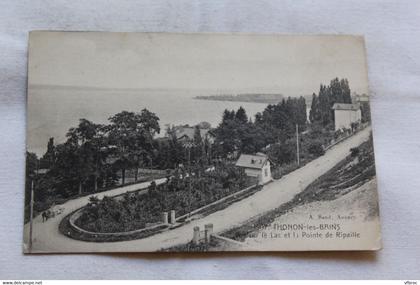 Thonon les bains, vue sur le lac et la pointe de Ripaille, Haute Savoie 74