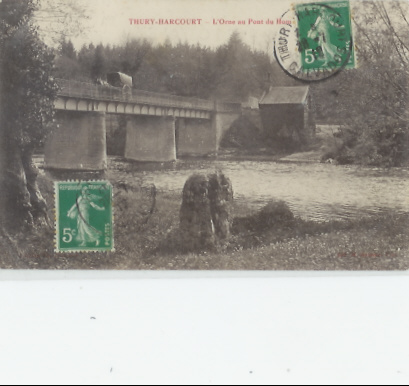 401 /  THURY  HARCOURT   l' ORNE AU PONT DU HOM    (calvados)