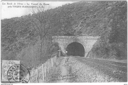 Carte Postale Ancienne de Le tunnel du Home près THURY HARCOURT