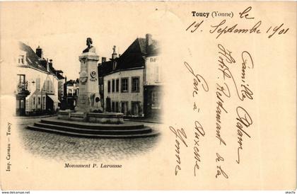 CPA Bourgogne Yonne Toucy Monument P.Larousse (983036)