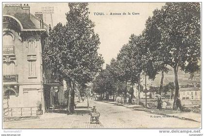 CPA TOUL - Avenue de la Gare - P. Grave , éditeur , Toul - 02/07/1913