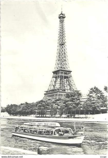 CPSM Tour Eiffel Cachet Souveir du sommet de la Tour Eiffel par machine à affranchir