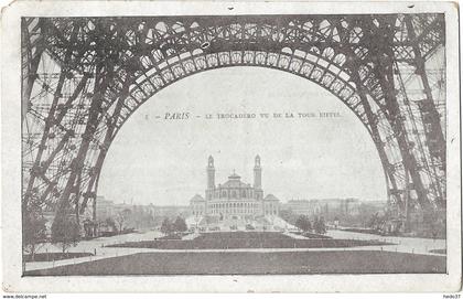 Paris - Le Trocadéro vu sous la Tour-Eiffel