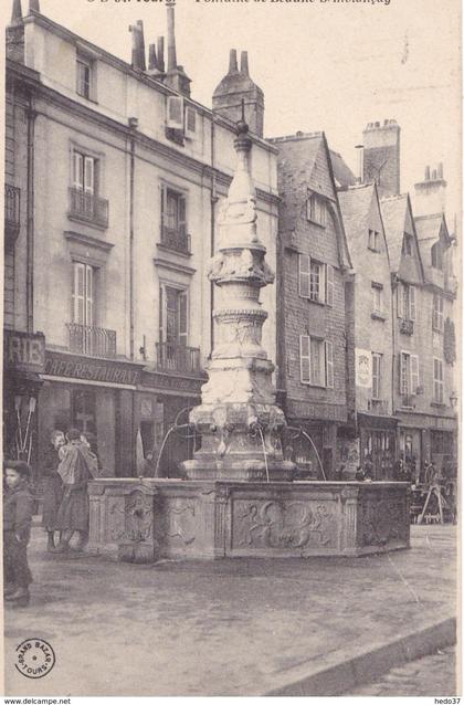 Tours - Fontaine de Beaune-Semblançay