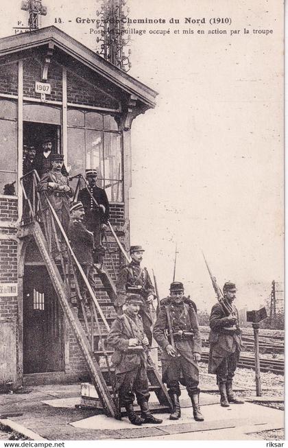 PARIS(GREVE DES CHEMINOTS DU NORD 1910)