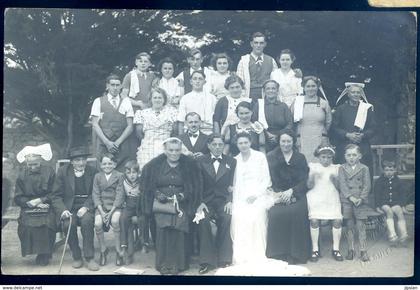 cpa carte photo mariage coiffes Trégor photographe Huard Janvier Tréguier (2)   YN17