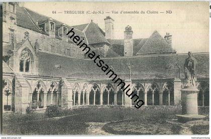 Treguier - Vue d'ensemble du Cloitre