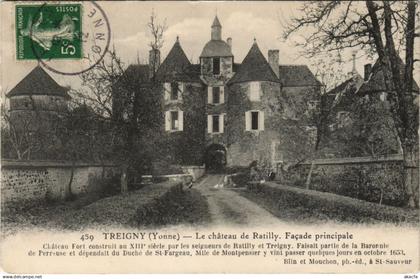 CPA TREIGNY Le Chateau de Ratilly (49213)