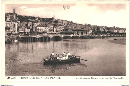 CPA Carte Postale France Trouville Les nouveaux  Quais et Bac de Trouville VM77668