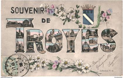 CPA- Carte Postale -France-Troyes Souvenir de Troyes 1906   VM44033+