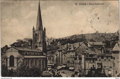 CPA TULLE Place Gambetta (144698)