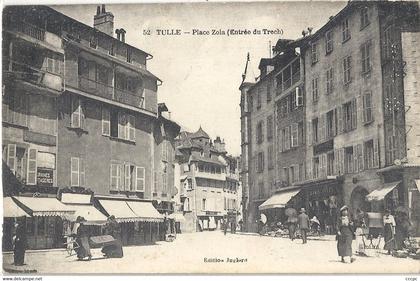 CPA Tulle Place Zola