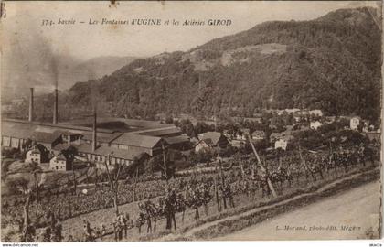 CPA UGINE Les Fontaines d'Ugine et les Acieries Girod (1191841)