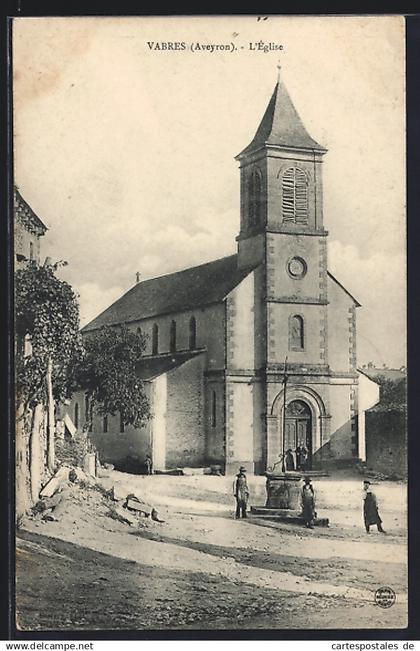 CPA Vabres /Aveyron, L`Église