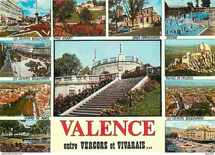 26 - Valence - Multivues - Piscine - Flamme Postale de Saint Péray - CPM - Voir Scans Recto-Verso