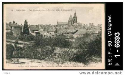 50 Valognes - 35 - VALOGNES - Vue Générale prise du Jardin - Hôtel de Beaumont - cpa -  /  D50D  K50615K  C50615C