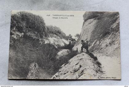 Cpa 1931, Varengeville sur mer, gorges de Morville, Seine Maritime 76